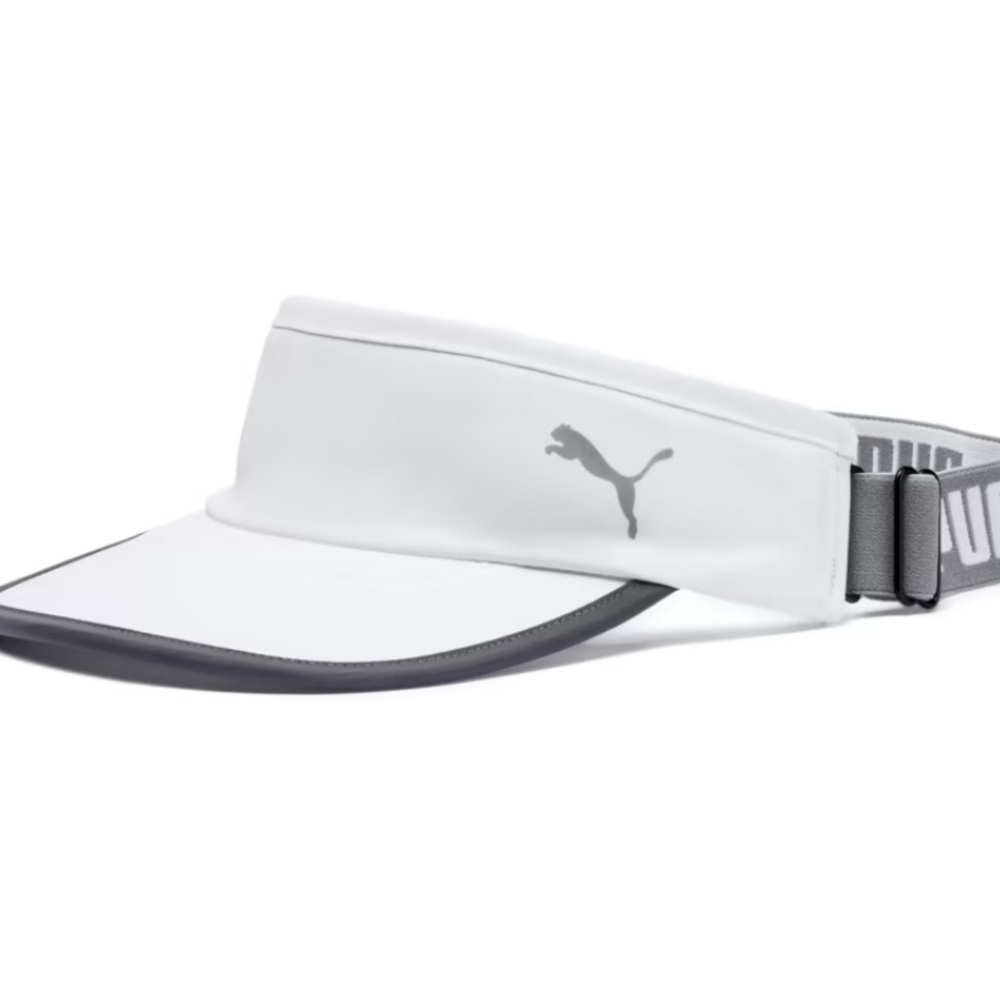 Puma White and Gray Visor Hat